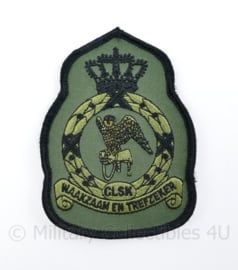 KLU Koninklijke Luchtmacht CLSK Commando's Lucht Strijdkrachten mouwembleem - Waakzaam en Trefzeker - 11,5 x 8 cm - origineel