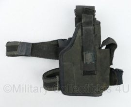 Dropleg holster met beenstraps zwart - 14 x 4 x 29 cm - gebruikt - origineel