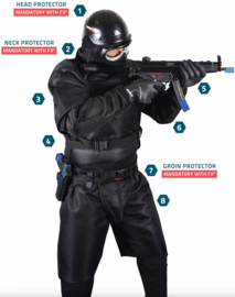 Simunition FX® 9000 Complete Protection set tegen FX oefen munitie - size XL - nieuwstaat
