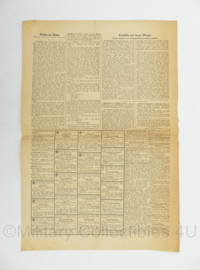 WO2 Duitse krant Frankische Tageszeitung nr. 45 23 februari 1944 - 47 x 32 cm - origineel