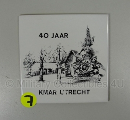 Tegel Koninklijke Marechaussee - 40 jaar Kmar Utrecht - origineel