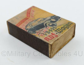 WO2 Duits luciferdoosje van echt hout - Dein KDF Wagen - 6 x 4 cm