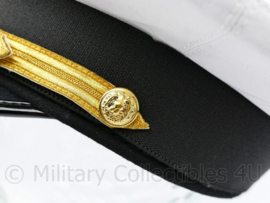 US Navy USN Admiral visor cap replica Summer cap WHITE - maat 57 tm. 59