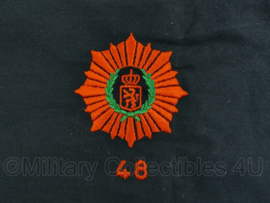 Nederlands leger halsdoek 48e Pantserinfanterie Bataljon Regiment van Heutsz  - zwart -  origineel