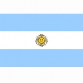 Vlag Argentinie - Polyester -  1 x 1,5 meter