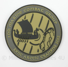 Embleem 3D PVC met klittenband - 2nd Marine Combat Group embleem Joint Arctic Training 2022 - Zeldzaam! - diameter 9 cm - nieuwstaat - origineel