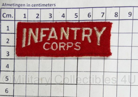 WO2 Canadese leger Infantry Corps shoulder title - 7,5 x 3 cm - origineel
