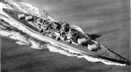 Kriegsmarine MutslintTellermutze Mützenband Schlachtschiff Tirpitz