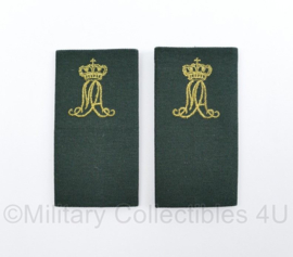 KL Nederlandse leger MA Militaire Academie DT2000 epauletten schouderstukken set - soldaat - origineel