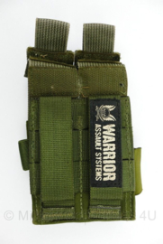 Warrior Assault Systems Molle Double pistol magazin pouch groen - 8 x 3 x 14 cm - origineel
