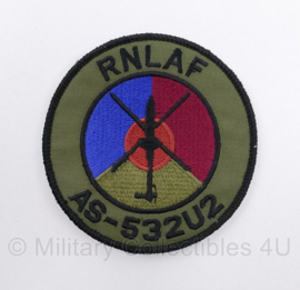 RNLAF Royal Netherlands Airforce AS-532U2 embleem - met klittenband - diameter 9 cm