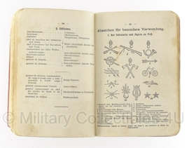 Kurze zusammenstellung der Französischen Armee handboek februari 1918 - origineel