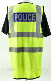 Britse Politie POLICE fluor geel vest - Maat Medium - origineel