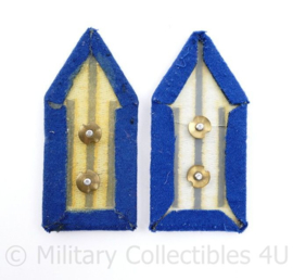 Klu Luchtmacht MA Militaire Academie kraaginsigne paar - 8,5 x 4 cm - origineel