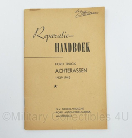 Nederlands Reparatiehandboek Ford Truck achterassen 1939 1945 - origineel