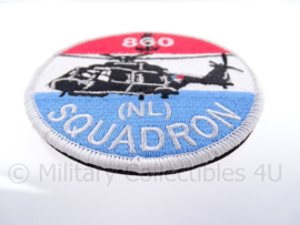 KM Koninklijke Marine "860 squadron" embleem - met klittenband - diameter 10 cm