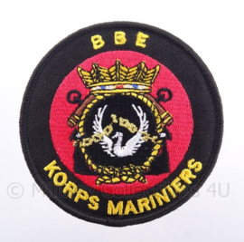 KM Koninklijke Marine, Korps Mariniers "BBE Bijzondere Bijstandseenheid"  embleem - met klittenband - diameter 9 cm
