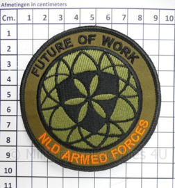 Future of Work NLD Armed Forces patch - met klittenband - diameter 9 cm