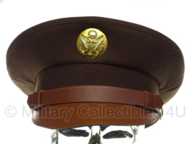 US Enlisted manschappen visor cap groen voor class A uniform - beste kwaliteit - 59 tm. 61 cm.