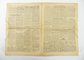 WO2 Duitse krant Frankische Tageszeitung nr. 243 18 oktober 1944 - 47 x 32 cm - origineel