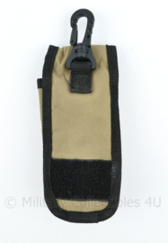 Door Defensie gebruikte MOLLE coyote pouch - coyote met zwarte rand - 17 x 7 x 3,5 cm - origineel