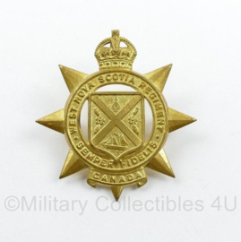 WO2 Canadese cap badge Canada West Nova Scotia Regiment - Kings Crown - 5 x 5 cm - origineel