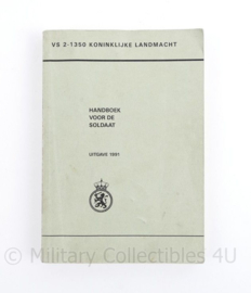 Handboek voor de soldaat Koninklijke Landmacht VS 2-1350 1991   - origineel