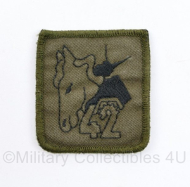 Defensie eenheid borst embleem 42 BVE 42 Brigade Reconnaissance Squadron - met klittenband - 5,5 x 5 cm - origineel