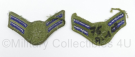 USAF US AirForce Airman First Class mouwemblemen SET - 10 x 6 cm - origineel