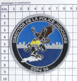 Frans Embleem Direction de la police Judiciaire SDPJ94 - diameter 9 cm - origineel