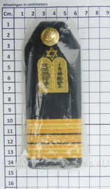 KM Marine epauletten Luitenant der 1e klasse Rabbijn - nieuw in verpakking - zeldzaam - 14 x 5 cm - origineel