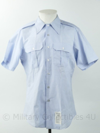 US Army Shirt overhemd lichtblauw met korte mouwen - maat 15,5  = Medium - nieuw - origineel