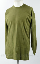 Defensie shirt lange mouw groen - maat Medium - licht gedragen - origineel
