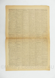 WO2 Duitse krant Frankische Tageszeitung nr. 44 22 februari 1944 - 47 x 32 cm - origineel