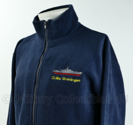 KM Koninklijke Marine fleece jack - Zr. Ms. Groningen - donkerblauw - maat Small - zeldzaam - origineel