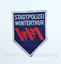 Zwitserse Stadtpolizei Winterthur embleem - 11 x 8  cm - origineel