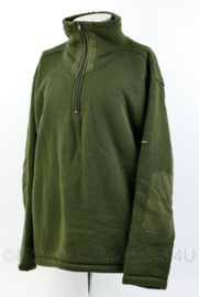 Groene dikke warme sweater met fullzip en hoge kraag - maat XXXL - merk Free2be - origineel