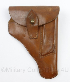 Vintage WO2 Duits Luftwaffe model holster bruin leder - 13,5 x 3 x 18,5 cm - origineel naoorlogs