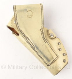 Nederlandse Politie holster - wit leer - maker de Buffel Terheijden - origineel