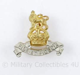 WO2 Britse cap badge The Royal Dragoons 1ST Dragoons kings Crown - 3 x 3 cm - origineel