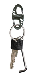 Tactical S hook per 10 stuks !!  - groen, zwart of coyote - 5,1 cm. lang