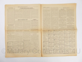 WO2 Duitse krant Tageszeitung nr. 142 20 juni 1944 - 47 x 23 cm - origineel