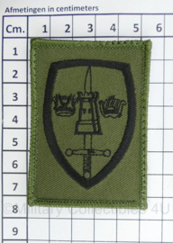 Defensie GVT arm embleem NATO hoofdkwartier Brunssum - met klittenband - 7,5 x 5,5 cm - origineel
