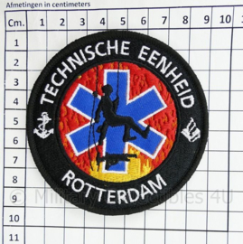 Technische Eenheid Rotterdam embleem - met klittenband - diameter 9 cm