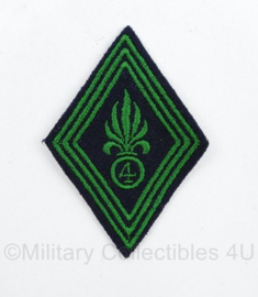 Franse Legion Etrangere 4th foreign regiment mouwembleem - 7,5 x 5 cm -  origineel