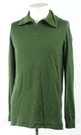 KM Marine Korps Mariniers Merino wol  rolkraag hemd Midlayer Olive Green MNSN Thick wool shirt  - Noorse leger productie -   XL - origineel