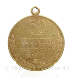 Russische USSR WO2 overwinning Herinneringsmedaille 1945-1995 50 jaar - 32 mm - origineel