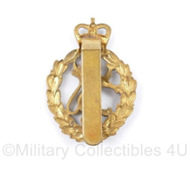 Britse WRAC Womens Royal Army Corps cap badge naoorlogs Queens Crown - 4 x 3 cm - origineel