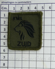 Defensie borst embleem KMS Zuid - met klittenband - 5 x 5 cm. -  origineel