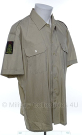 Korps Mariniers Kazerne Tenue dun overhemd met Kmarns embleem khaki - korte mouw - maat 44 - origineel
